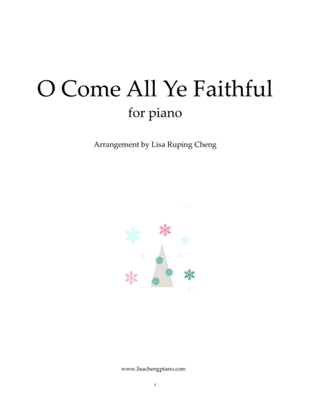 O Come All Ye Faithful (arr. Lisa Ruping Cheng)