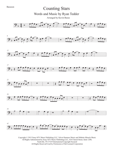 Counting Stars (arr. Kevin Busse)
