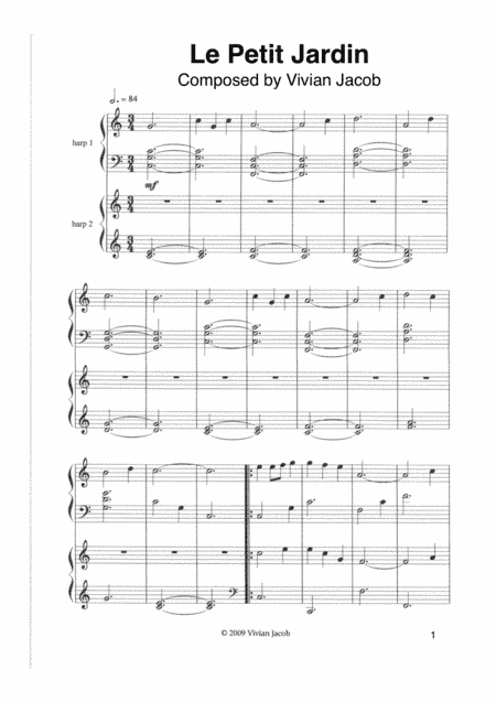Harp Duet: Le Petit Jardin