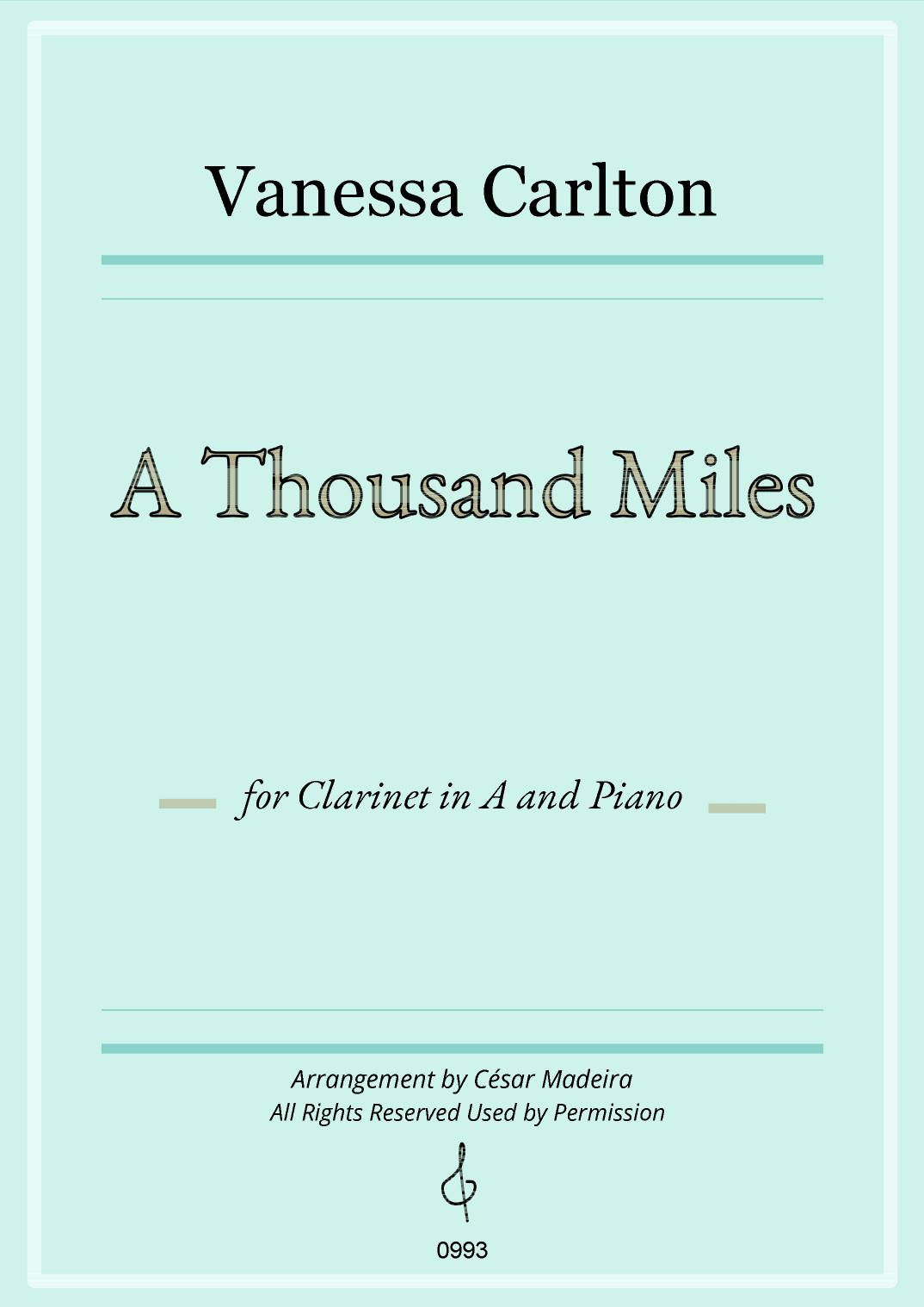 A Thousand Miles (arr. César Madeira)