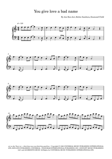 You Give Love A Bad Name (arr. Blechmaxx)