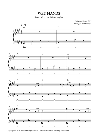 Wet Hands (arr. Milanov)