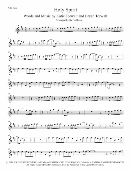 Holy Spirit (arr. Kevin Busse)