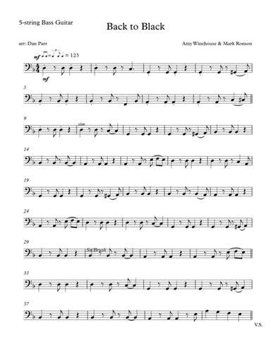 Back To Black (arr. Dan Parr)