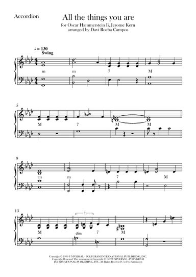All The Things You Are (arr. Davi Rocha Campos)