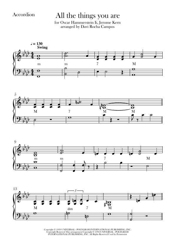 All The Things You Are (arr. Davi Rocha Campos)