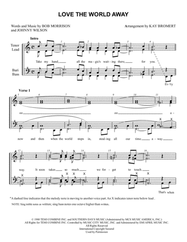 Love The World Away (arr. Kay Bromert)