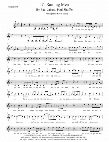 It's Raining Men (arr. Kevin Busse)
