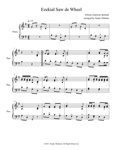 Ezekiel Saw de Wheel (arr. Sandy McIntire)