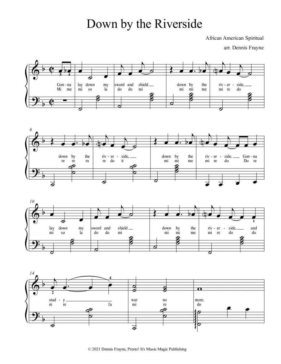 Down by the Riverside (arr. Dennis Frayne)