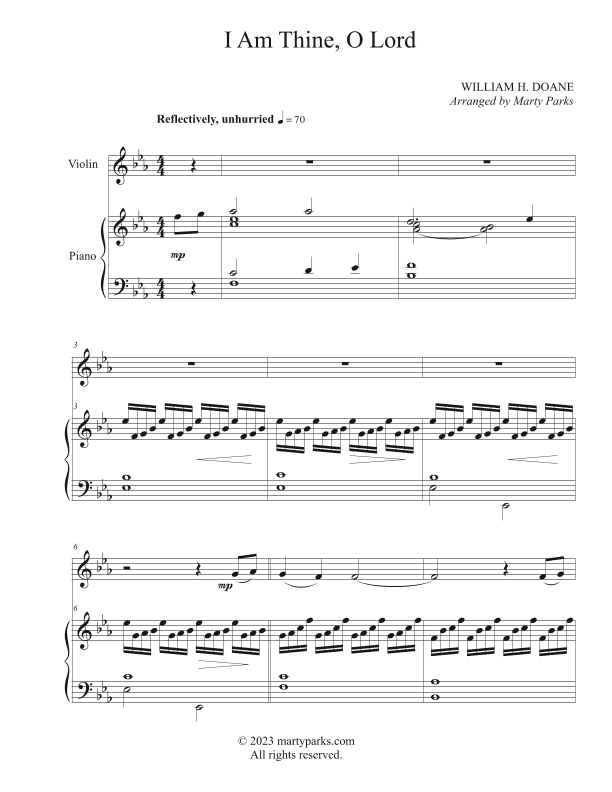 I Am Thine, O Lord (arr. Marty Parks)