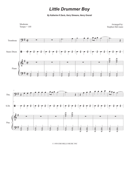 The Little Drummer Boy (arr. Stephen DeCesare)