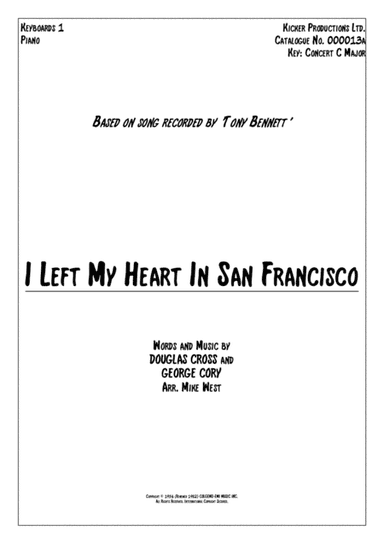 I Left My Heart In San Francisco (arr. Mike West)