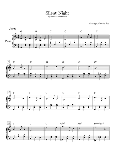 Silent Nigth (arr. Arranje By Marcelo Rea)