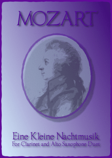 Eine Kleine Nachtmusik, Allegro, by W A Mozart. Clarinet and Alto Saxophone Duet (arr. David McKeown)