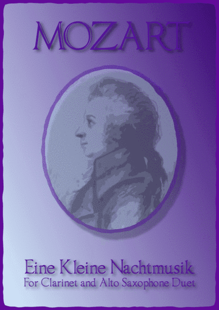 Eine Kleine Nachtmusik, Allegro, by W A Mozart. Clarinet and Alto Saxophone Duet (arr. David McKeown)