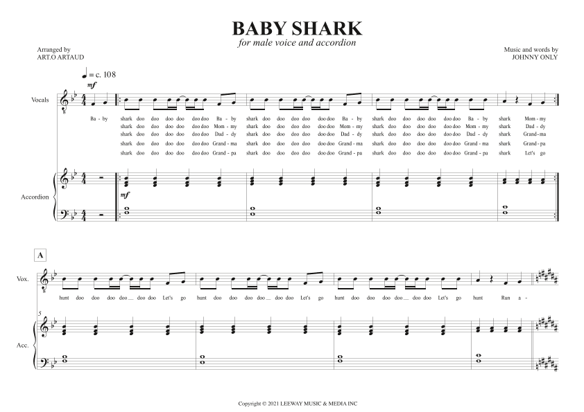Baby Shark (arr. Art.o Artaud)