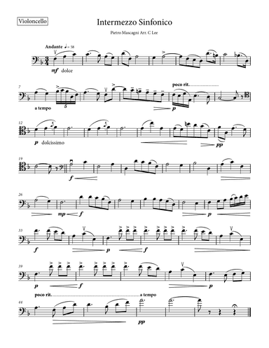 Intermezzo (Cavalleria Rusticana) (arr. Charlie Lee)