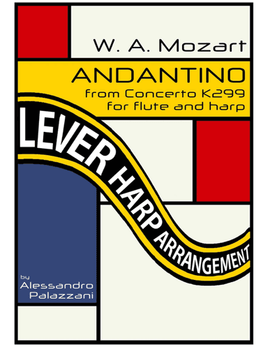 ANDANTINO from Concerto K299 arranged for flute and lever harp (arr. Alessandro Palazzani)