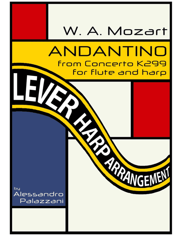 ANDANTINO from Concerto K299 arranged for flute and lever harp (arr. Alessandro Palazzani)