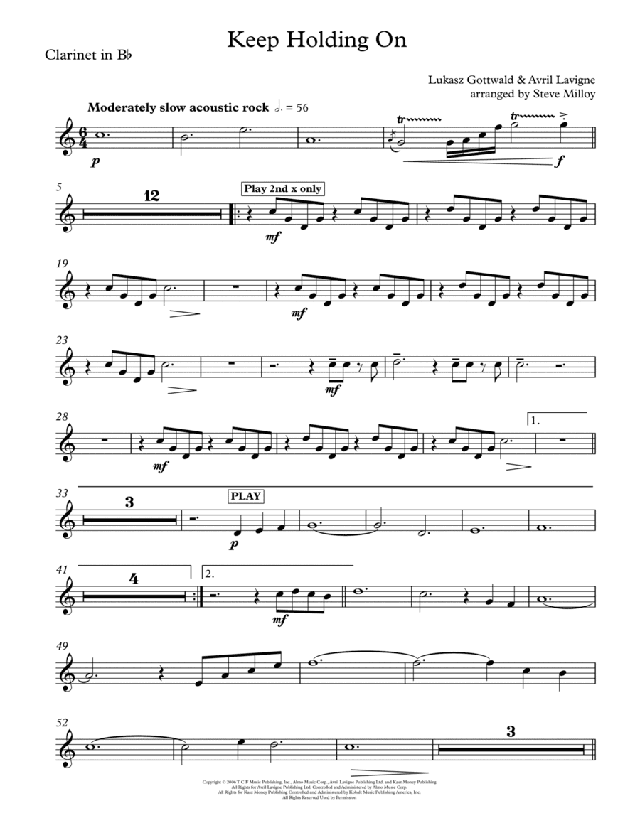 Keep Holding On (arr. Steve Milloy)