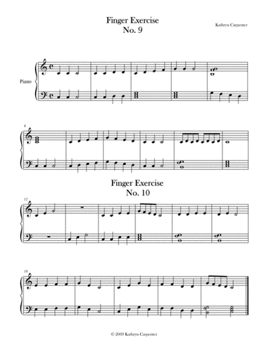 Finger Exercise No. 9 & 10 (Key of C)