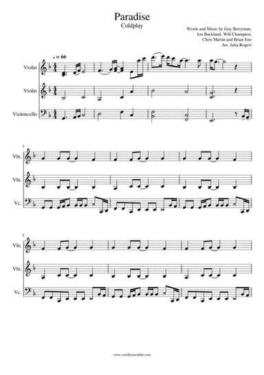 Paradise (arr. Julia Rogers)