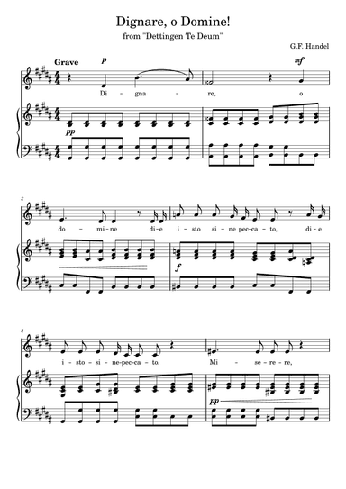 Dignare, o Domine! Low and very low voice (Tiefe oder sehr tiefe Stimme) - G-sharp minor (gis-moll) (arr. Vladyslav Panfilenko)