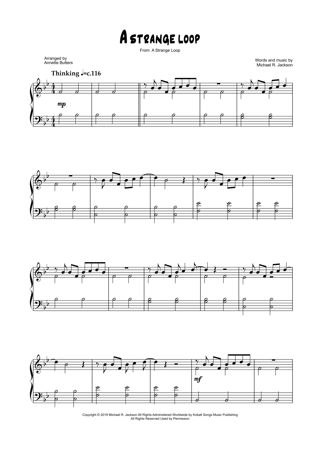 A Strange Loop (arr. Annette Butters)
