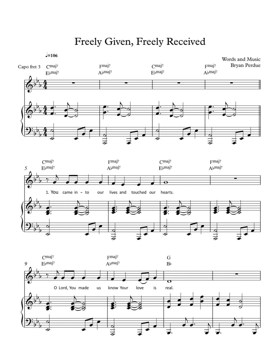 Freely Given - Freely Received