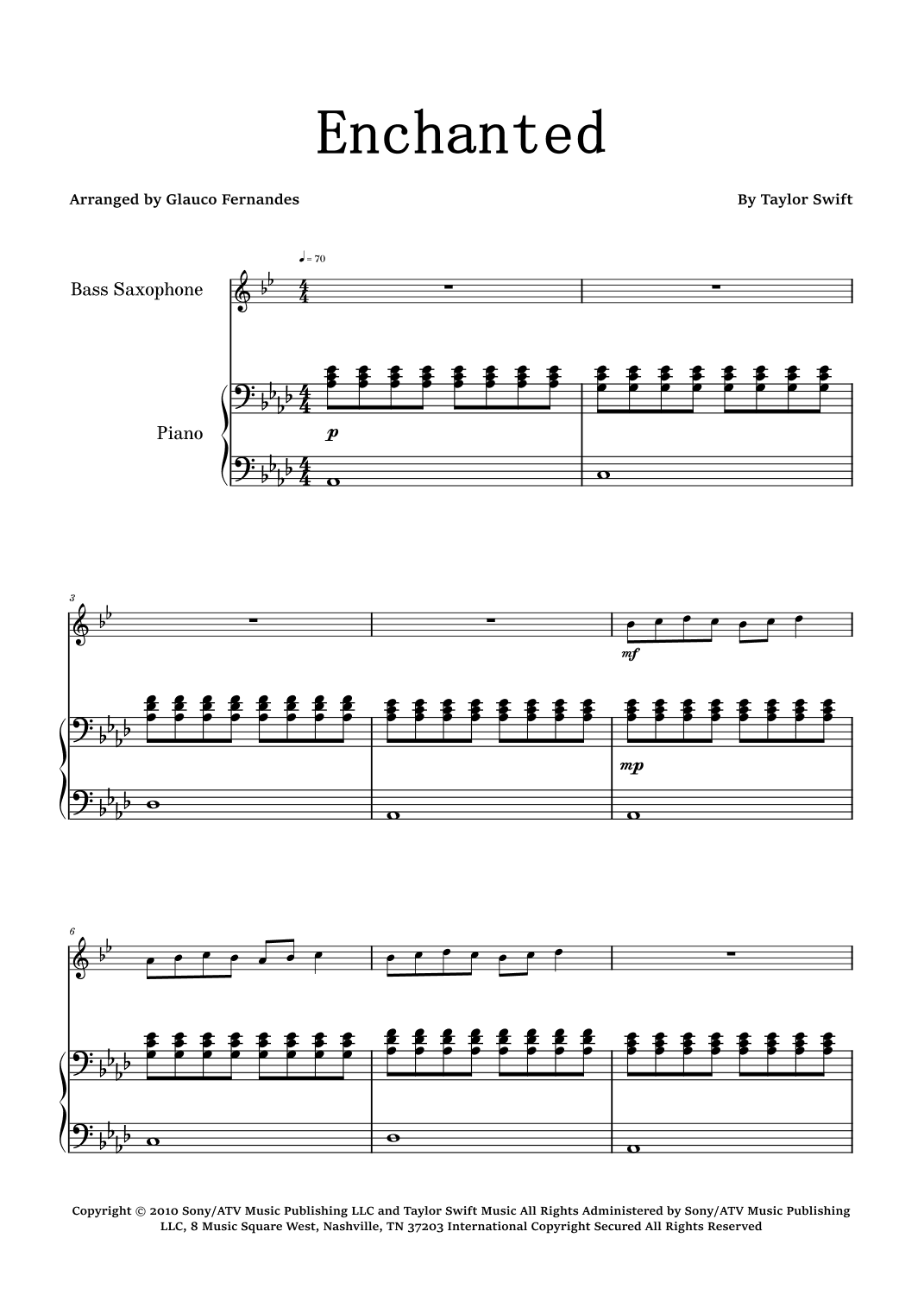 Enchanted (arr. Glauco Fernandes)
