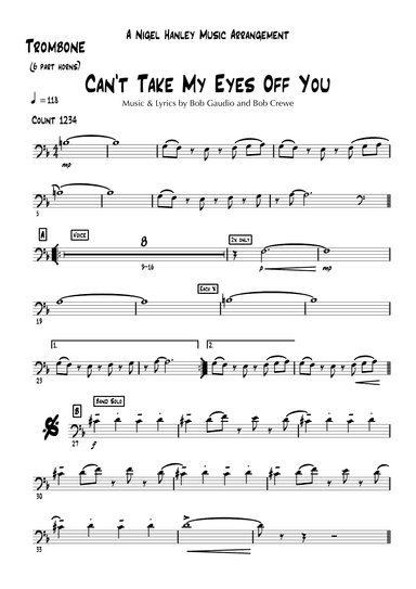 Can't Take My Eyes Off Of You (arr. Nigel Hanley)