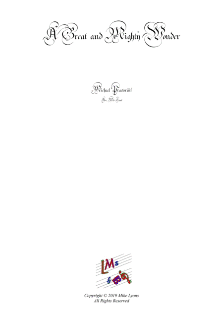 A Great and Mighty Wonder - Bassoon Quintet (arr. Mike Lyons)