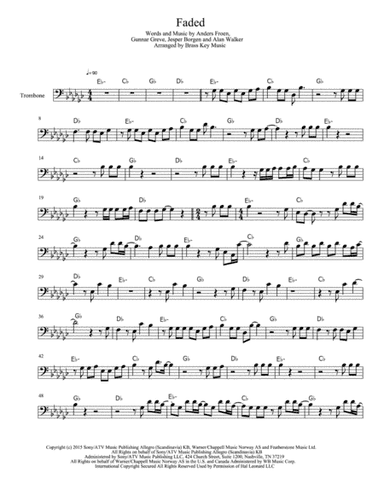 Faded (arr. Brass Key Music)