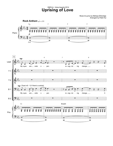 Uprising Of Love (arr. Pakk Hui)