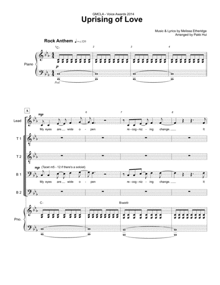 Uprising Of Love (arr. Pakk Hui)