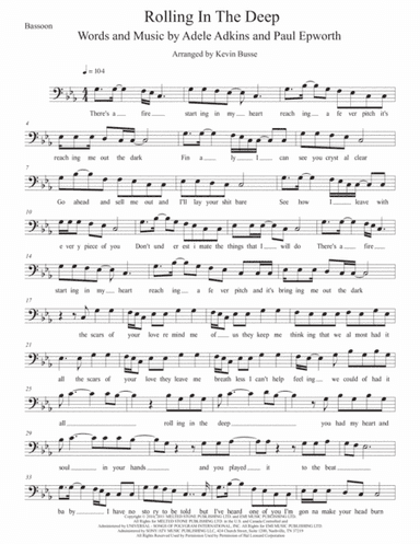 Rolling In The Deep (arr. Kevin Busse)