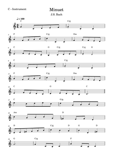 Minuet (arr. Fabio Eduardo de Oliveira)