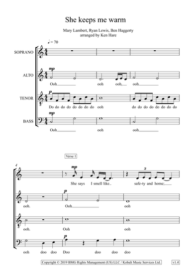 She Keeps Me Warm (arr. Ken Hare)
