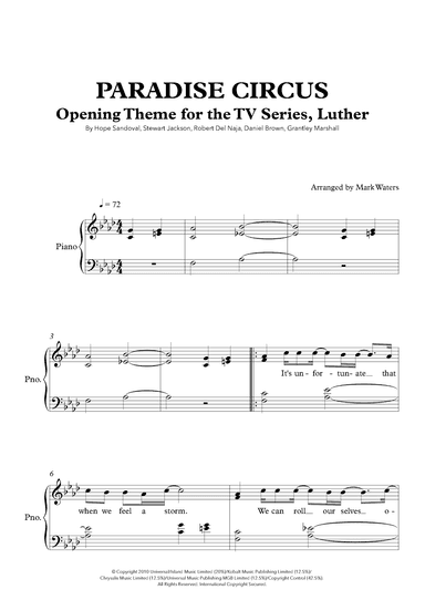 Paradise Circus (arr. Mark Waters)