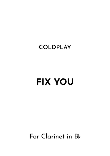 Fix You (arr. Jireh J.)