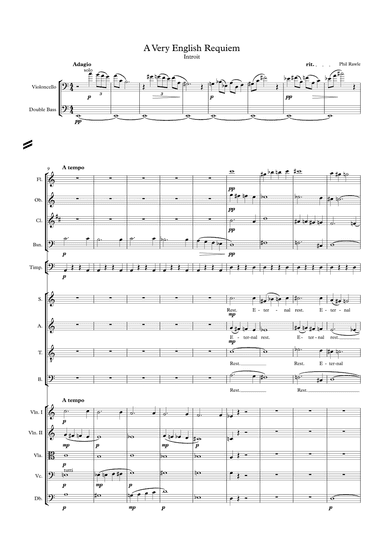 A Very English Requiem - Full Score