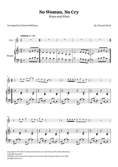 No Woman No Cry (arr. Guima's Editions)