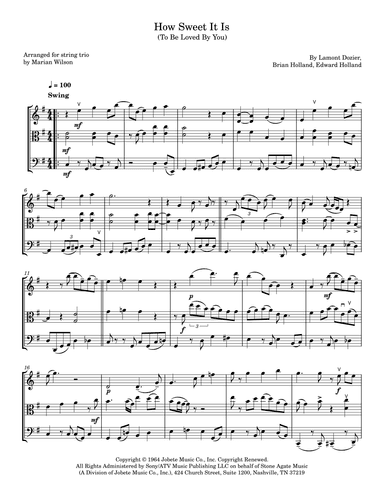 How Sweet It Is (to Be Loved By You) (arr. Marian Wilson)