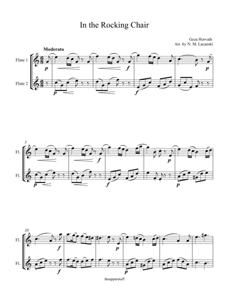 In the Rocking Chair (arr. Nick Lacanski)