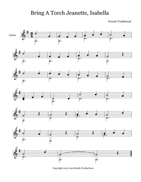 A Classical Guitar Christmas II (arr. Case Studio Productions)