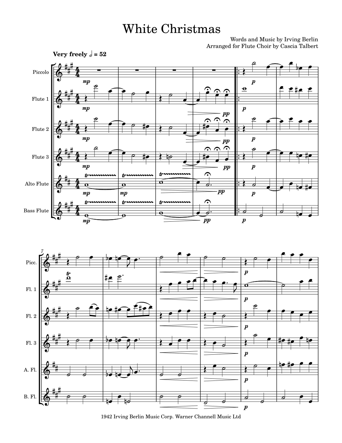 White Christmas (arr. Cascia Talbert)