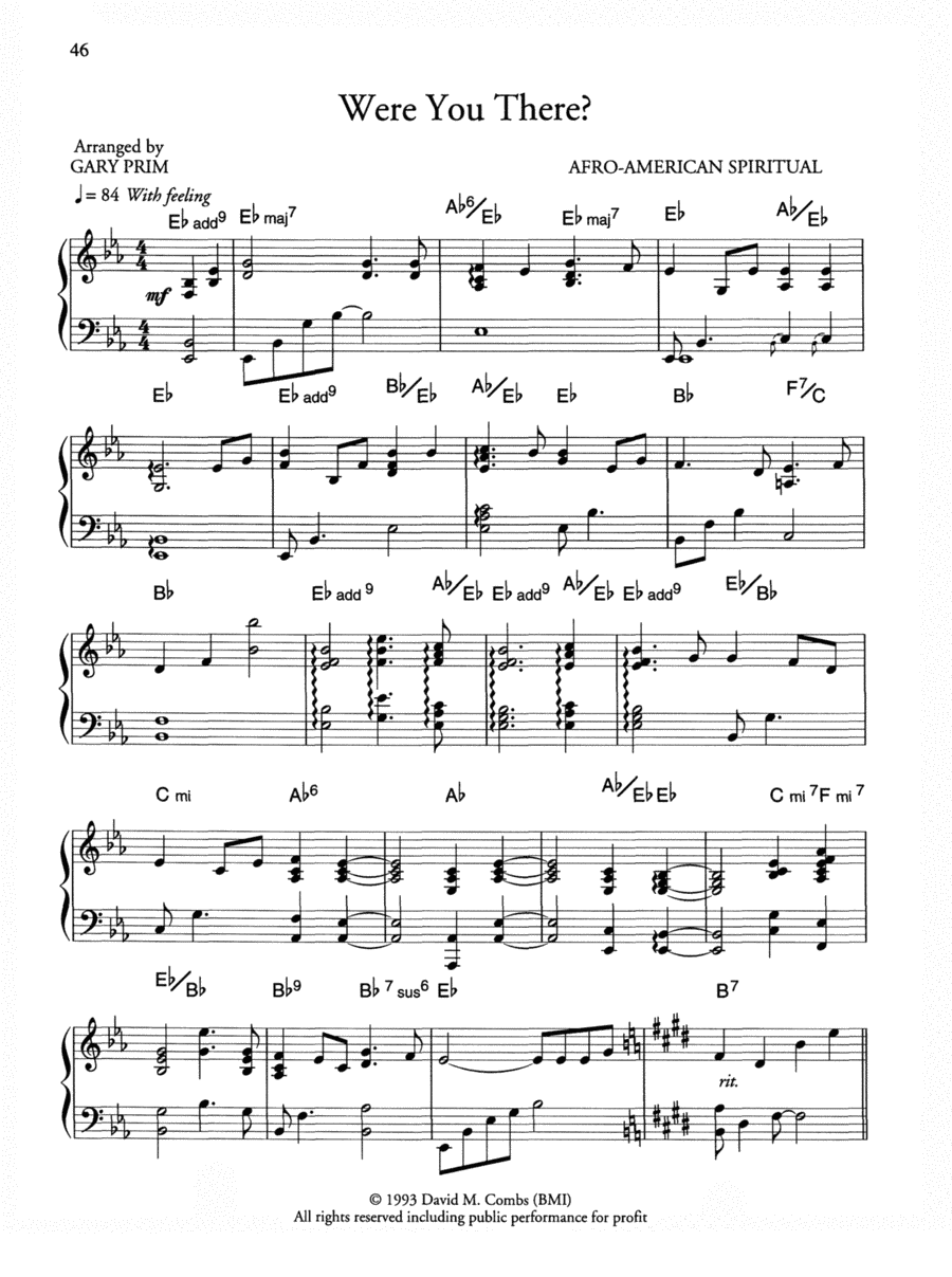 Were You There? (arr. Gary Prim)