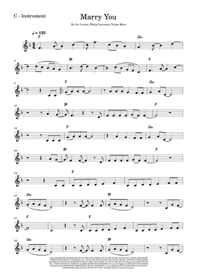 Marry You (arr. Fabio Eduardo de Oliveira)