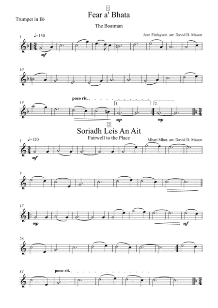 Five Scottish Gaelic Airs (arr. David D. Mason)